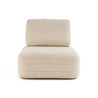 Кресло Каминное модульное из малой пряжи Rocca 1-мест. бежевый LA REDOUTE INTERIEURS  фото, kupilegko.ru